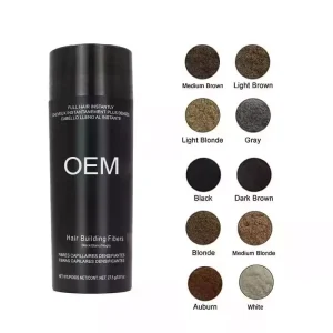 Hair Care Factory ODM OEM Private Label Hair Fiber Powder Hair Growth Enhancers Hair Building Fibers for Women Men