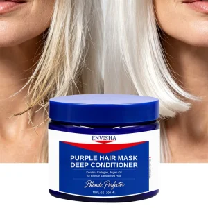 Hair Care Mask Product Deep Moisturizing Organic Nourishing Smoothing Repairing Purple Hair Mask Deep Conditioner