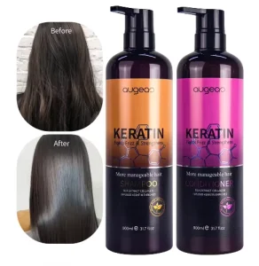 Hair Care Products Natural Hair Softener Keratin Treatment Hair Shampoo and Conditioner for Straight and Curly
