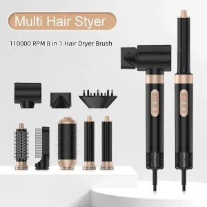 Hair Care Styling Tools High Speed Brushless Motor 8 in 1 Multifunctional Hair Styler Dryer Set Customizable 1300 1500W