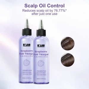 Hair Care Vinegar Rinse for Scalp Detox Clean Smooth Shiny Hair Clarifying Treatment for Anti Dandruff Scalp Serum