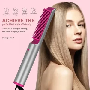 Hair Care and Styling Appliances Multi functional Straightening Brush Curl Straight Hair 2 in 1 Straightening Brush
