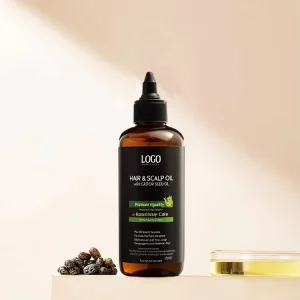Hair Castor Oil Essential Oil Cold Press Natural Organic Formula Nourishing Scalp Repairing Growth Hair OEM ODM Factory Hair Oil