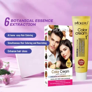 Hair Color Cream Dye 60ml X2 Ammonia Free Salon Herbal