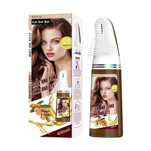 Hair Color Dye Comb 5 Min Fast Dye Magical Black Herbal Formula No Damaged Hair Color Dye