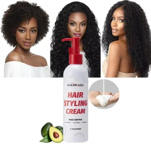 Hair Curl Defining Enhancing Lotion Styling Product Moisturizing Detangler Frizz Control Hair Styling Cream