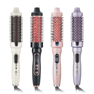Hair Curler PTC Ceramic Thermal Hair Brush Infrared Thermal Brush for Hair Styling Salon Professional