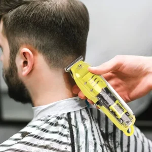 Hair Cutting Electric Clipper Carving Pusher Electric Clipper USB Hair Clipper with LED Display Suitable for Hair Salons