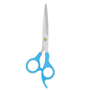 Hair Cutting Toothed Shears Blue Trimmer Stainless Steel Flat Cutting Tools Beauty Hairdressing Scissors