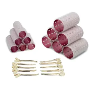 Hair DIY Tools Accessories Professional Custom Color Metal Hair Roller Set Clip Aluminum Core Hot Hair Curler