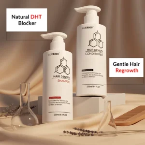 Hair Density Shampoo and Conditioner Saw Palmetto for Healthy Hair Growth and Thickening Scalp Cleansing Sulfate Free and Cruelty Free