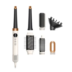 Hair Dryer 6 in 1 High Speed BLDC Motor Ionic Wave Curl Diffuser Household Salon Hair Styler with Multi Features Hair Care Tools