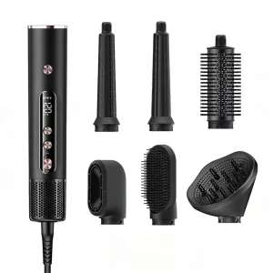 Hair Dryer High Speed Powerful BLDC Motor Hair Straightener Dryer Set 6 in 1 Multi Styler Hair Tools
