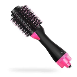 Hair Dryer and Hot Air Brush Straightener Curling Black 3 in 1 Comb Brush One Step