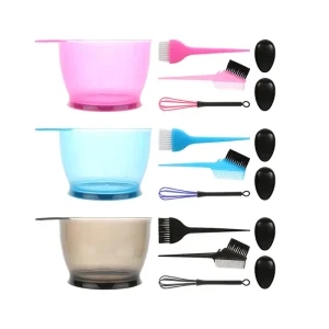 Hair Dye Brush and Bowl Set Hair Coloring Tools Mixing Edge Brush and Tint Bowl Set