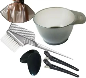 Hair Dye Color Brush Bowl Set With Hair Tint Dying Coloring Dye Mixer Applicator Hairdressing Styling Accessories