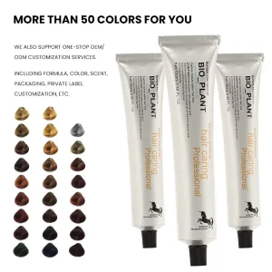Hair Dye Manufacturer Oem Low Ammonia Salon Profession Hair Color Permanent Cream