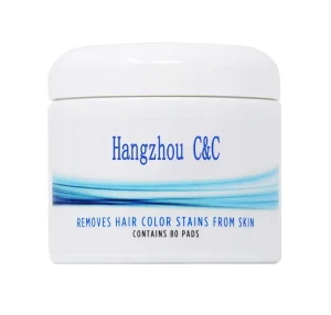 Hair Dye Stain Remover Wipes Hair Color Rinse and Tint Stain Remover Jar 80 Pads