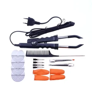 Hair Extension Fusion Iron Set with Pliers Keratin Bonding Tools Complete Kit & Accessories for Salon Use