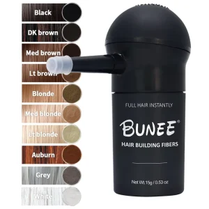 Hair Fiber Baldness Treatment Thinning Hair Fiber Powder With Applicator Hair Building Fibers