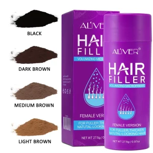 Hair Fiber Powder Natural Organic Waterproof Hair Building Fiber for Women Hair Thickening