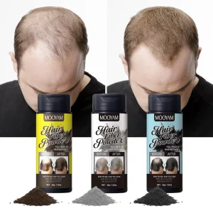 Hair Fiber Powder Private Label Brown Grey Black Hair Building Fibers Powder for Men Women OEM