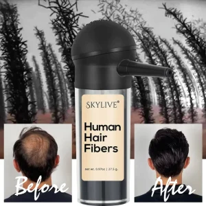 Hair Fiber Real Human Hair Fibre Keratin Thickening Spray Powder Organic Thickening Spray Powder Hair Building Fiber
