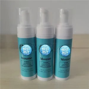 Hair Foaming Wrap Mousse Grapeseed Style and Shine Frizz Control Foam Wrap Lotion Setting Mousse for Curly Hair Wig Weave
