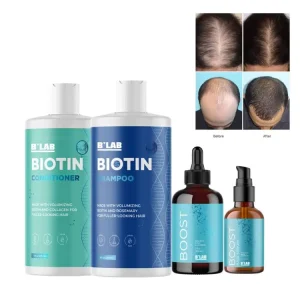 Hair Growth Set Hair Care Products Treatment Herbal Cosmetic Factory OEM Private Label Professional Anti Hair Loss Set Biotin