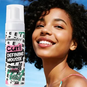 Hair Mousse Strong Hold Curly Hair Mousse Anti Frizz Foam Styling Mousse for Waves Curly