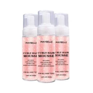 Hair Mousse Styling Foam Moisturizing Curly Hair Mousse Alcohol Free for Curly Hair for African American Women