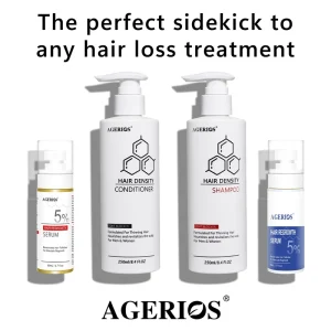 Hair Regrowth Protocol 2 IN 1 Cream Shampoo Conditioner DHT Blocker All Natural for Thicker Hair Reducing Shedding 3 6 Months