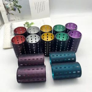 Hair Rollers Multi-color Aluminum Velcro Curlers for Hair OEM Hairdresser Tools Accessories Metal Hair Roller