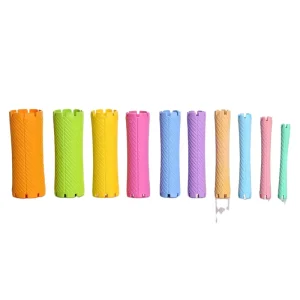Hair Rollers Perm Rods Factory Supply Elastic Material Standard Perm Roller for Long Short Hair Curling