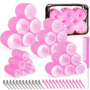 Hair Rollers Set 25mm 36mm 48mm Plastic Hair Style Rollers No Heat DIY Hair Curl Tool for Women