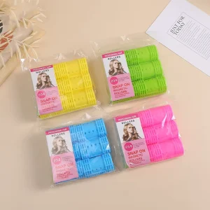 Hair Rollers Set Plastic Hair Rollers With Clips Pins Velcro Rollers