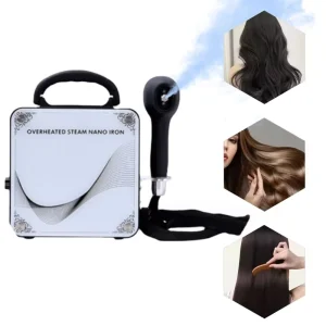 Hair Salon Handheld Nano Blue Light Micro Mist Machine Hair Steamer Perm Coloring Hot Dyeing Equipment Adds Softness Shine