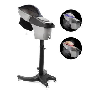 Hair Salon Steaming Equipment Ultrasonic Micro Mist LED Lights Warm and Cool Hair Spa Steamer O3 Ozone for Hair Styling