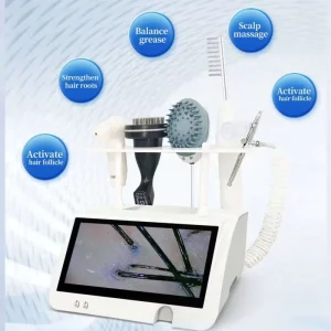 Hair Salon Use Hair Growth With Oxygen Jet Scalp Analysis Nourish Comb Scalp Moisturizing 5 in 1 Scalp Massager Device