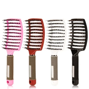Hair Scalp Massage Comb Hairbrush Bristle Nylon Women Wet Curly Detangle Hair Brush for Salon Hairdressing Styling Tools