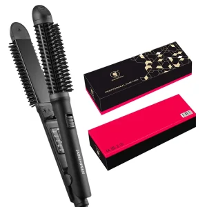 Hair Scalp Massage Hair Brush Set Salon Hairdressing Styling Tools 2 in 1 Hair Straightening Brush