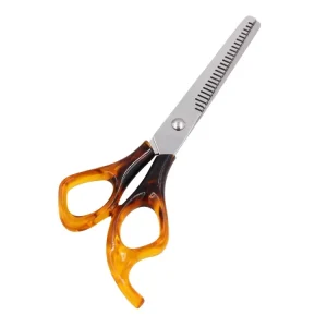 Hair Scissors Amber Handle Scissors Transparent Handle Saloon Household Barber Scissors for Cutting Hair Paper