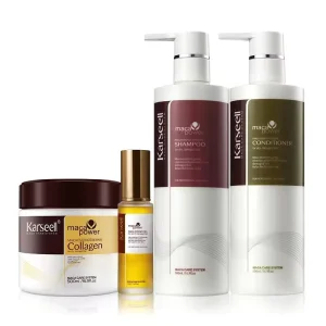 Hair Shampoo Luxury Hair Care Set Products Organic Protein Sulfate Free Argan Oil Keratin Mask and Conditioner