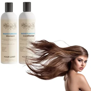 Hair Shampoo and Conditioner Set Anti Hair Loss Argan Oil Shampoo Morocco Bottle