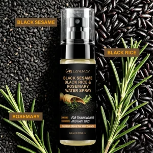 Hair Spray Biotin Keratin Hair Regrowth Care Set Black Rice Argan Oil Nourishing Refreshing Hair Loss Prevention
