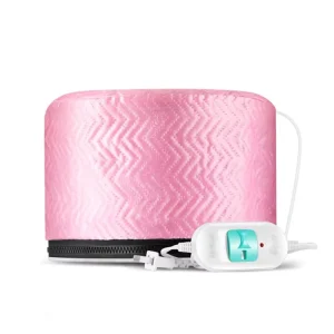 Hair Steamer Deep Conditioning Heat Cap Adjustable Hair Care Heating Cap with Intelligent Reusable Shower Caps Gifts for Women