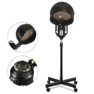 Hair Steamer Machine Standing Salon Professional Hair Hood Dryer Rolling Hair Steamer
