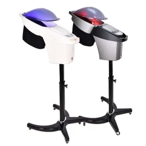 Hair Steamer With Headcap 800W Spa Salon Micro Mist Hair Steamer Hot Cold Fog Hair Care Machine