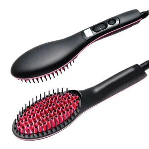 Hair Straightener Brush Ceramic Heating Hair Straightening Brush Temperature Display Anti scald Effective Comb for Hair