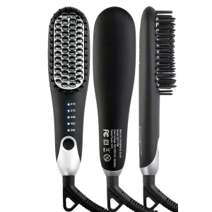 Hair Straightener Hairbrush Hair Straightener Hot Comb Anti scalding Ceramic Hair Curlerand Dry Beard Straightener